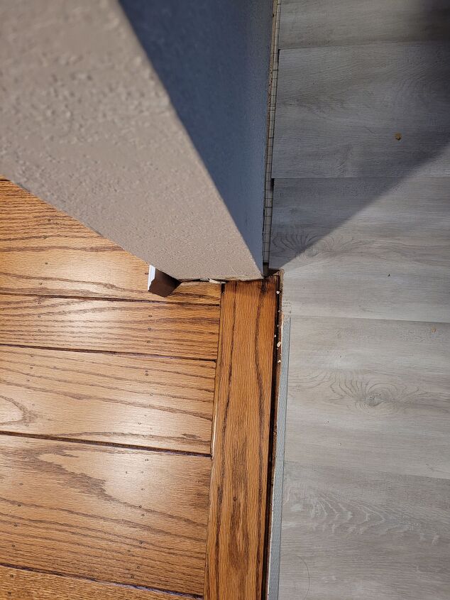 q laminate cut to short on transition trim issue