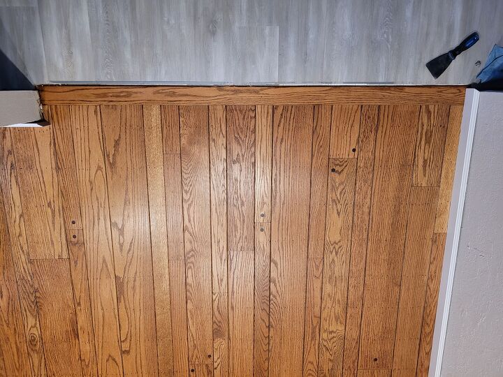 q laminate cut to short on transition trim issue