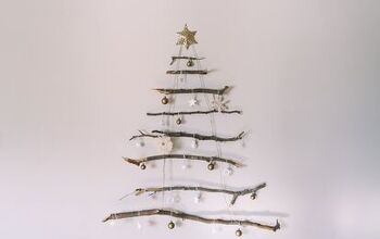  Árvore de parede de Natal DIY (minimalista e grátis)