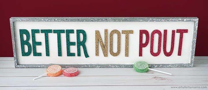 better not pout christmas sign