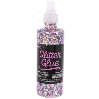 diy chunky glitter glue ornaments