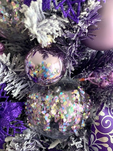 diy chunky glitter glue ornaments