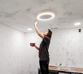 how to paint a ceiling with a roller