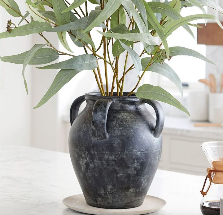 how to upcycle a vase into aged pottery, Pottery Barn