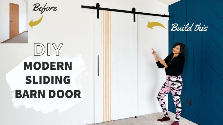 diy modern sliding barn door