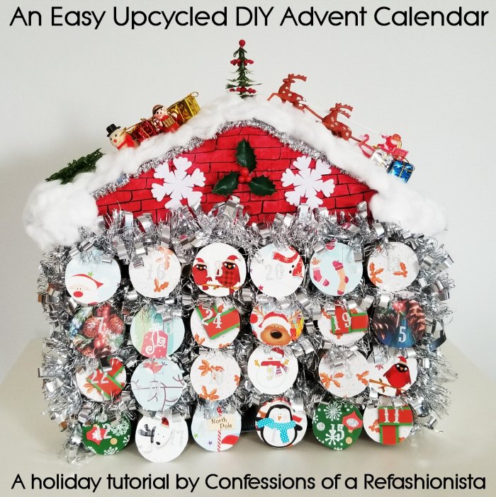 an easy upcycled diy advent calendar