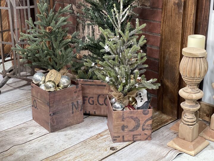 16 magnficas ideas de decoracin de granja para probar esta navidad, Soporte r stico para el rbol de Navidad
