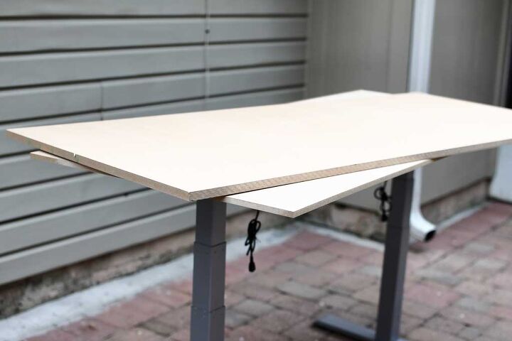 diy epoxy tabletop for a standing desk frame