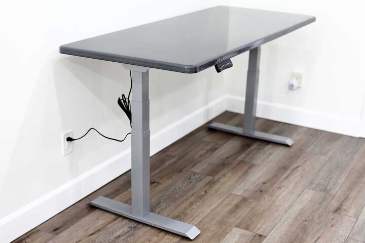 diy epoxy tabletop for a standing desk frame