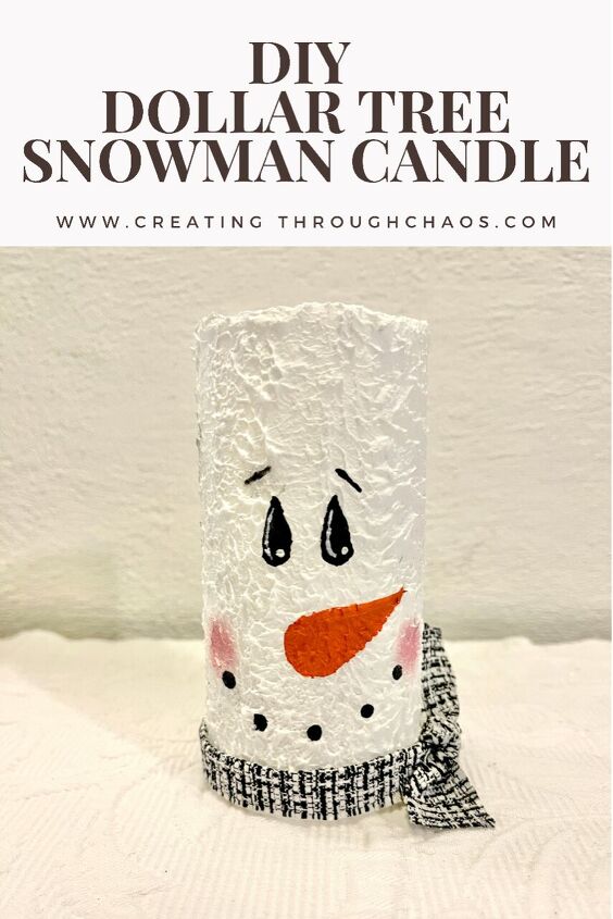 vela de boneco de neve diy da rvore do dlar