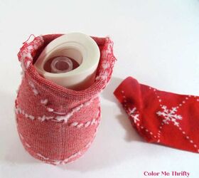 Put air freshener in your socks—it's not a hygiene hack, just a ridiculously cute Christmas idea