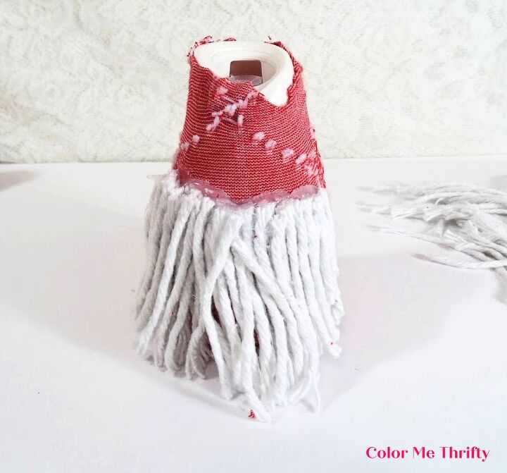 diy christmas gnomes from repurposed air freshener containers