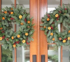 how to make wreath with orange slices