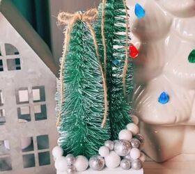 DIY Bottle Brush Christmas Tree Display
