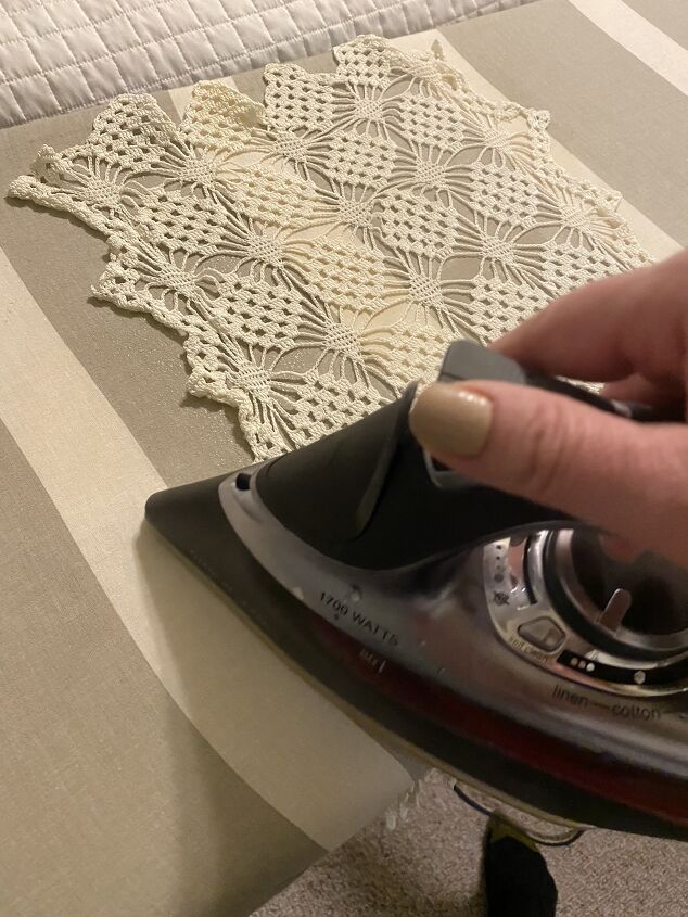 uma maneira fcil de fazer uma toalha de mesa com toalhas de linho e faixas redondas