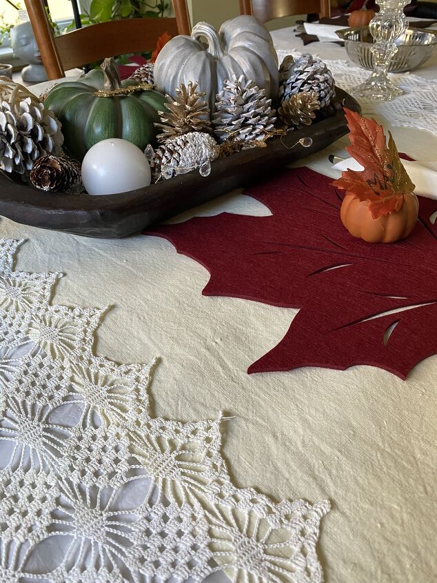 uma maneira fcil de fazer uma toalha de mesa com toalhas de linho e faixas redondas
