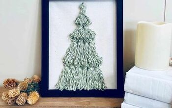 Árbol de Navidad de borlas DIY (manualidad de Dollar Tree)