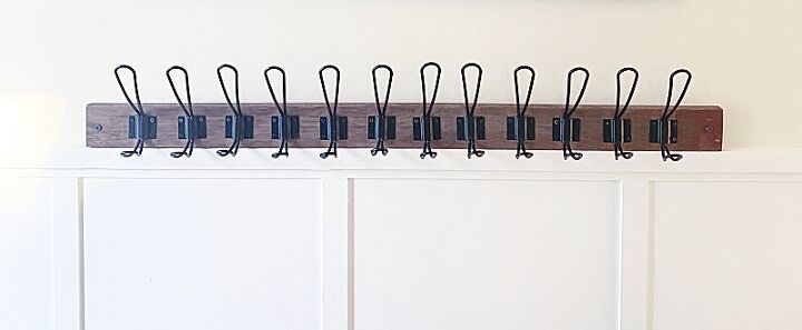 make a repurposed hook rack