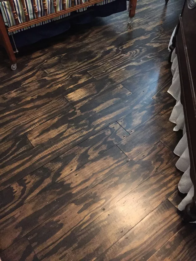 how to fix squeaky floors, dark textured hardwood floors