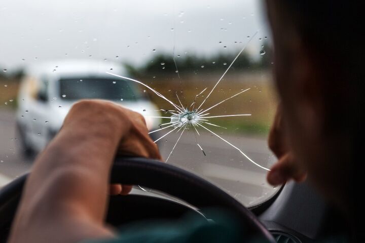 how to fix a cracked or chipped windshield, spider shaped windshield crack