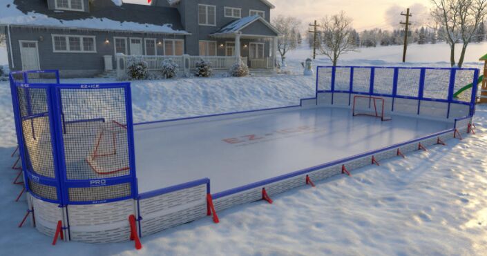 pista de patinaje al aire libre que puedes construir t mismo