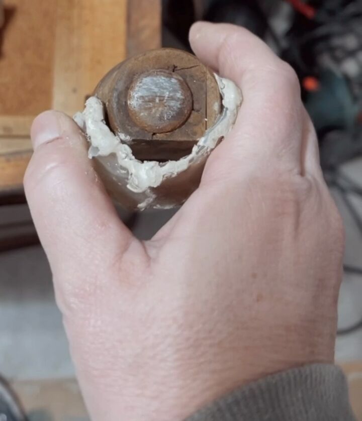 making a wood mould using a hot glue gun