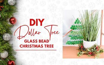  Árvore de Natal com contas de vidro DIY