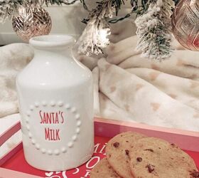 DIY Bandeja de leche y galletas de Papá Noel - Three Daughters Home