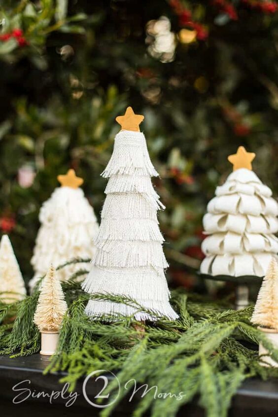 12 hermosos rboles de navidad que en realidad no son rboles, Espera a ver este sencillo rbol de Navidad de arpillera