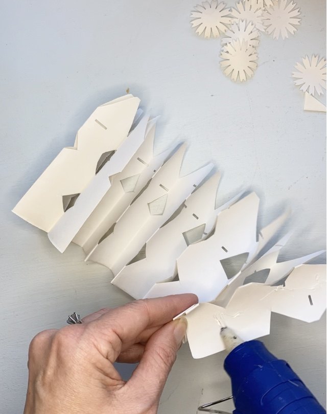 flocos de neve de papel fcil