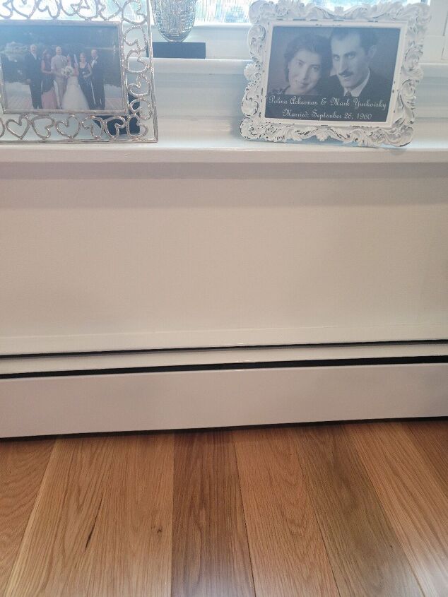 how i made my baseboard heat covers look brand new