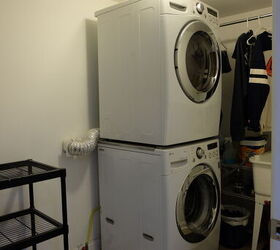 No one could hate washing and folding clothes in this bright and playful laundry room