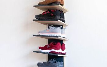 DIY Vertical Shoe Storage With Adjustable Shelves