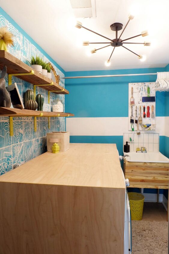 cheery laundry room revamp for 425