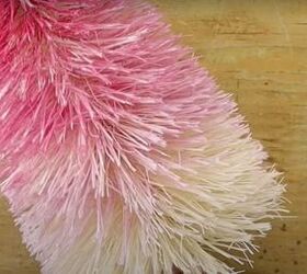 make a pink ombre christmas tree with this easy tutorial, Small ombre Christmas tree