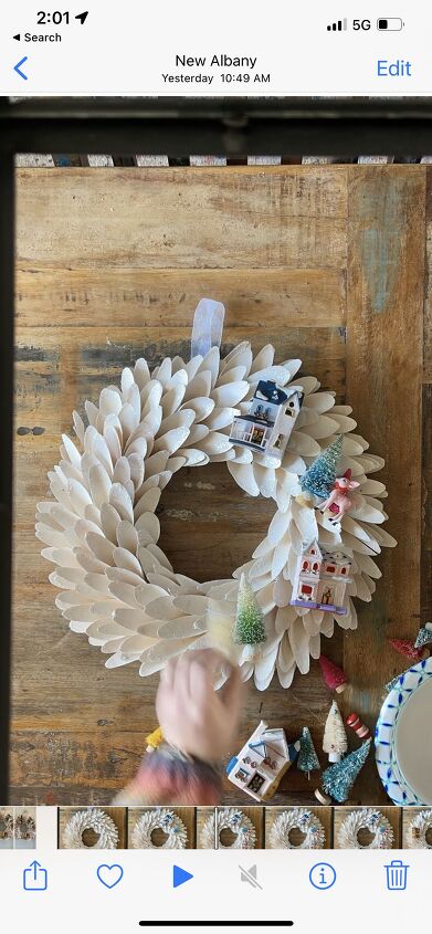 diy thrifted christmas wreath using what i have