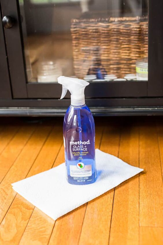 how to cover glass cabinet doors with window film