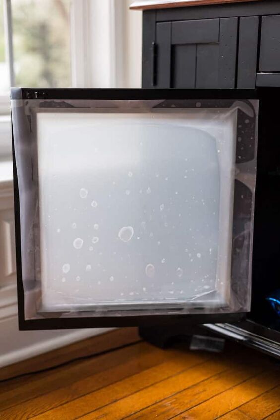 how to cover glass cabinet doors with window film