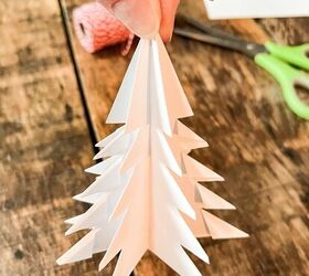 Cómo hacer árboles de Navidad de papel DIY