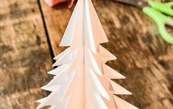 Cómo hacer árboles de Navidad de papel DIY