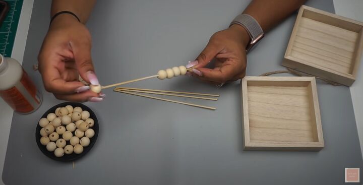 easy quick farmhouse beaded lantern