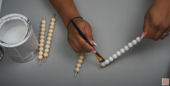 easy quick farmhouse beaded lantern