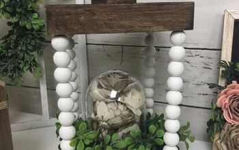 Easy & Quick Farmhouse Beaded Lantern