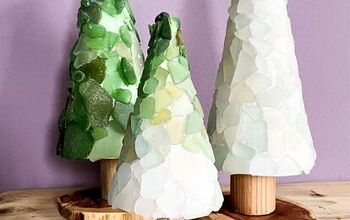 How to Make Beautiful Sea Glass Christmas Trees