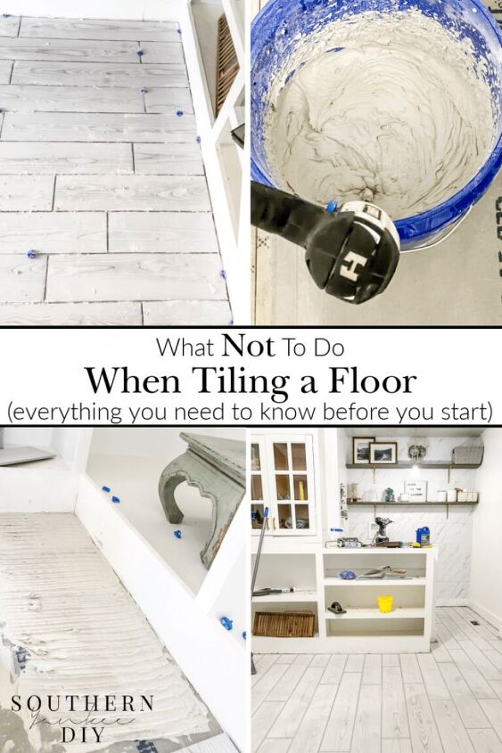 what not to do when tiling a floor