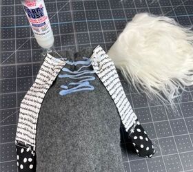 upcycled sweater craft how to sew a gnome