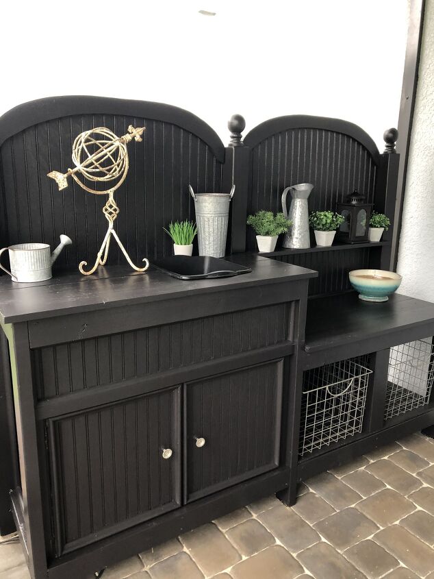 how to give new life to an old potting bench