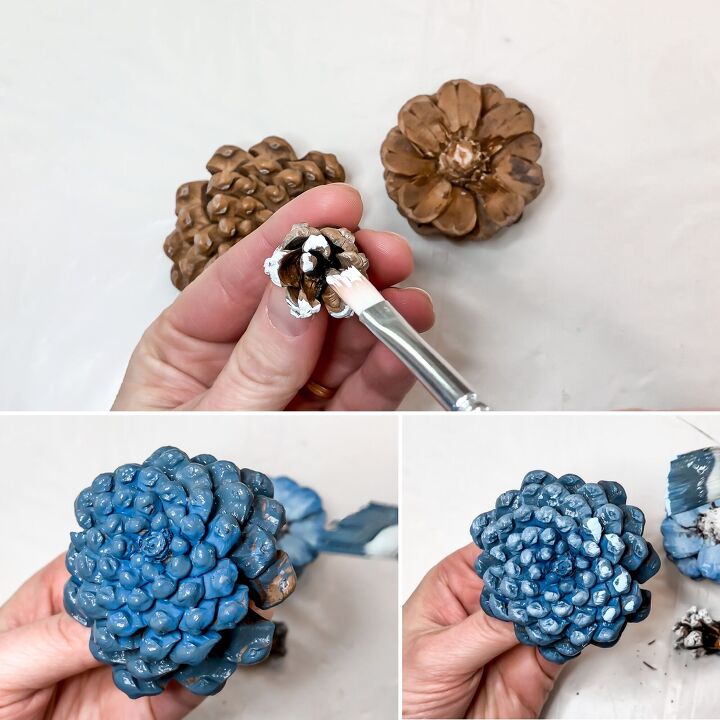 flower pine cones twig wreath