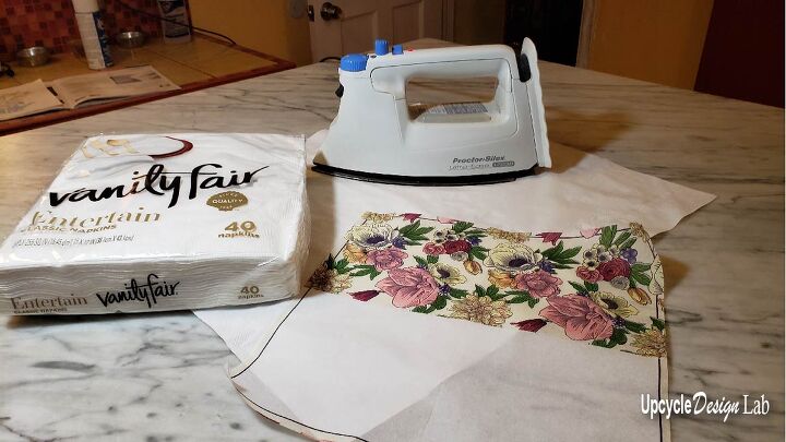 how to make custom decoupage designs on napkins