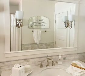 diy bathroom mirror with lights